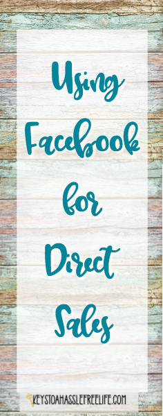 Facebook for Direct Sales, Using facebook in business, direct sales